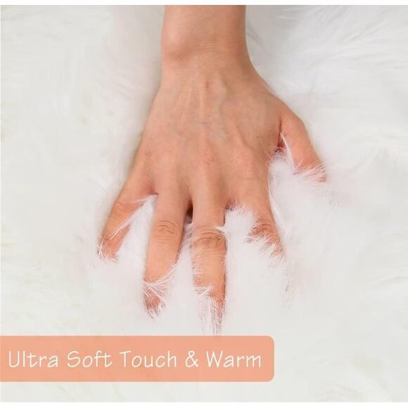 Ultra Soft 2x3 Faux Fur Rug – Premium Fluffy Area Rug for Bedroom & Living Room - Picture 4 of 5